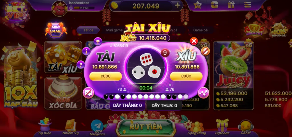 tài xỉu betvip