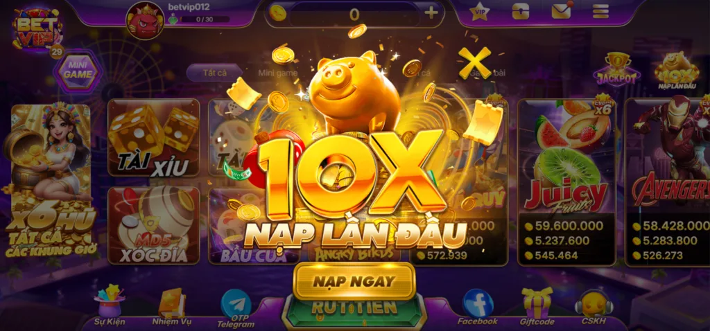 x10 nạp đầu betvip